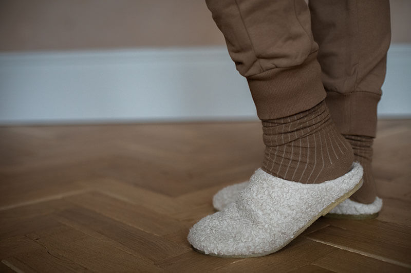 The Ribbed Sock - Women's - Tenth & Pine - US 4–6 / EU 35–37 / UK 2–4 - walnut