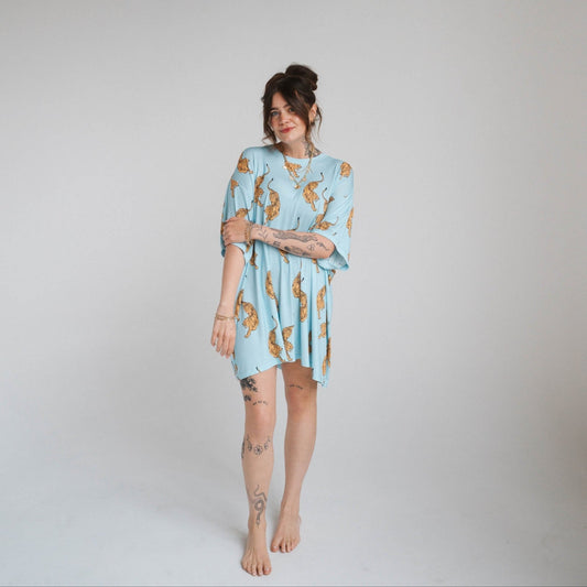 Tigers | Women's T-Shirt Dress - Tenth & Pine - Apparel - S/M - Brixton.Phoenix