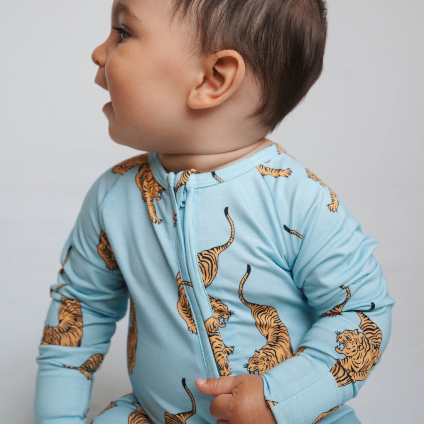 Tigers | Bamboo Zip Romper