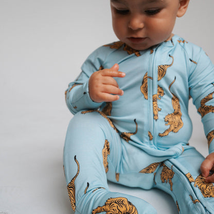 Tigers | Bamboo Zip Romper