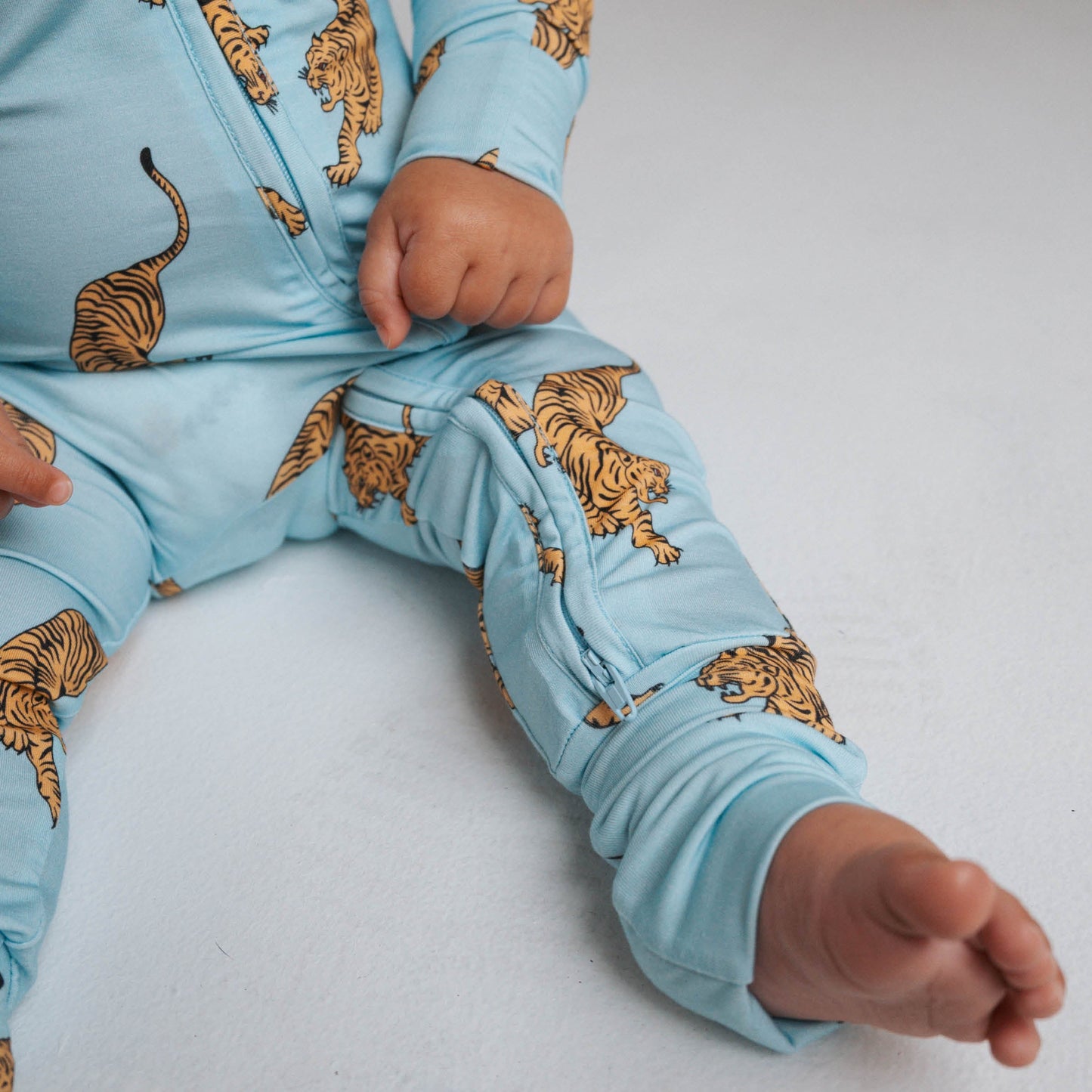 Tigers | Bamboo Zip Romper