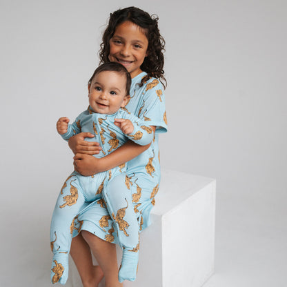 Tigers | Bamboo Zip Romper