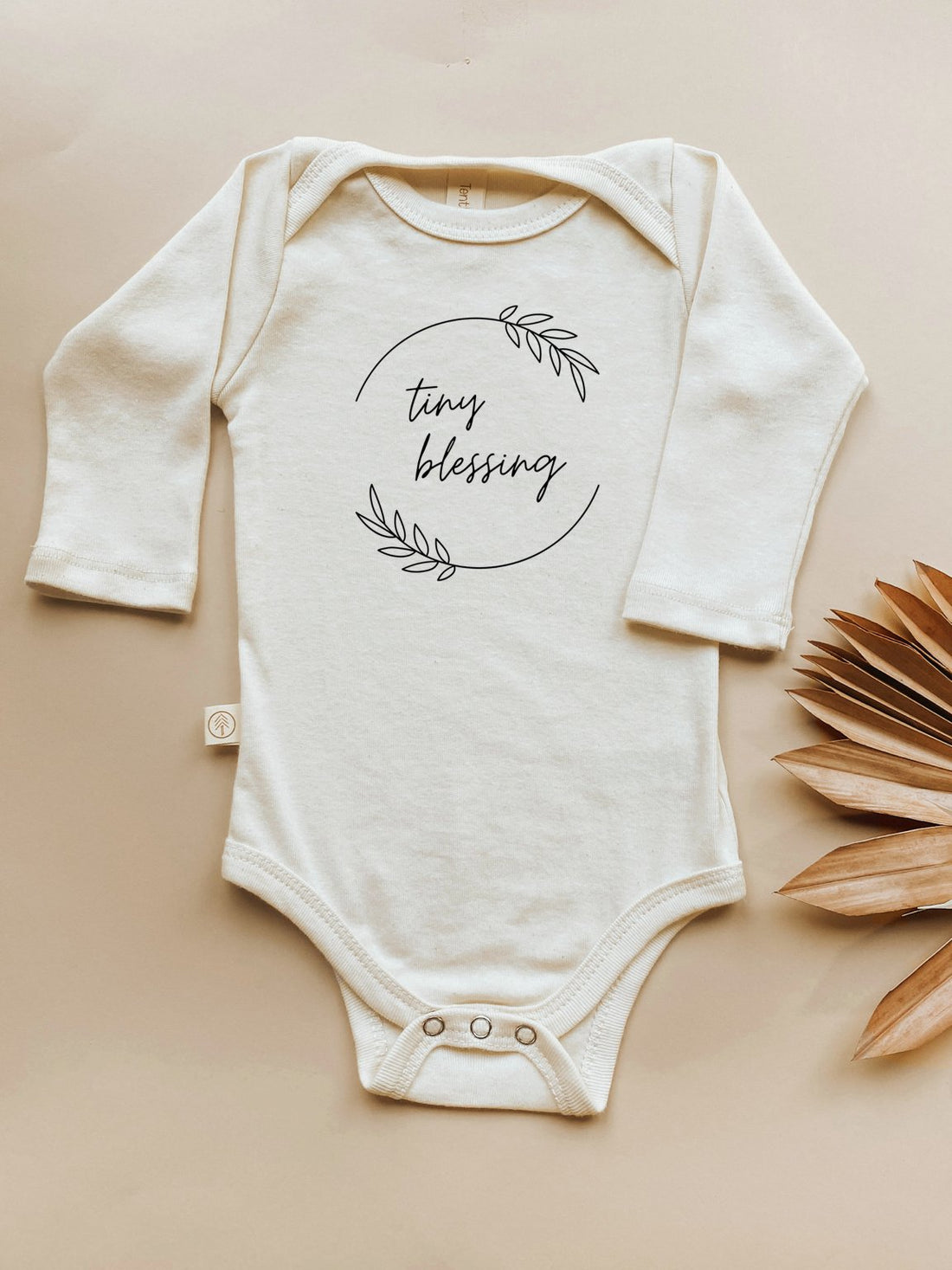 Tiny Blessing - Long Sleeve Organic Bodysuit - Tenth &amp; Pine - Long Sleeve Onesie