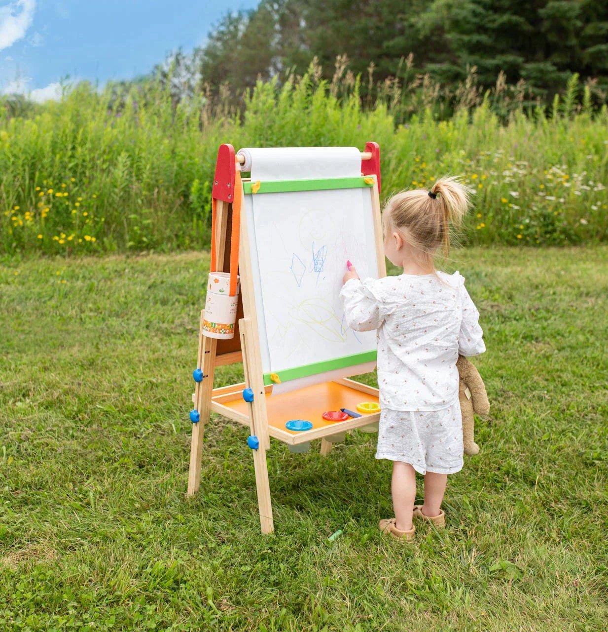 Tiny Land® 3 - in - 1 Art Easel for Kids - Tenth &amp; Pine - Toy Drawing Tablets - 