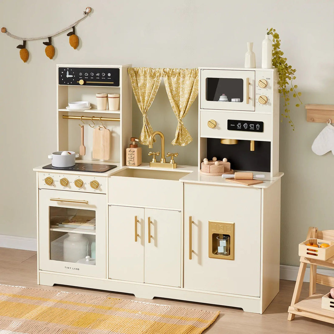 Tiny Land® Iconic Play Kitchen - Cream - Tenth &amp; Pine - Toy - 