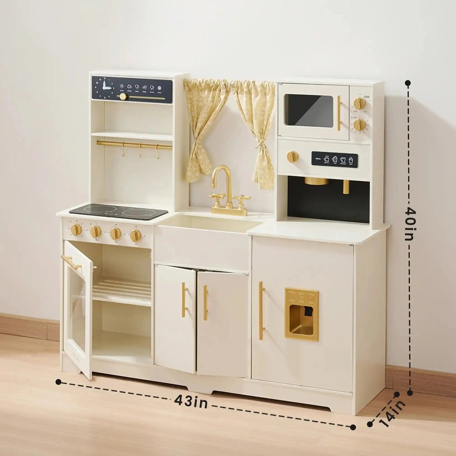 Tiny Land® Iconic Play Kitchen - Cream - Tenth &amp; Pine - Toy - 