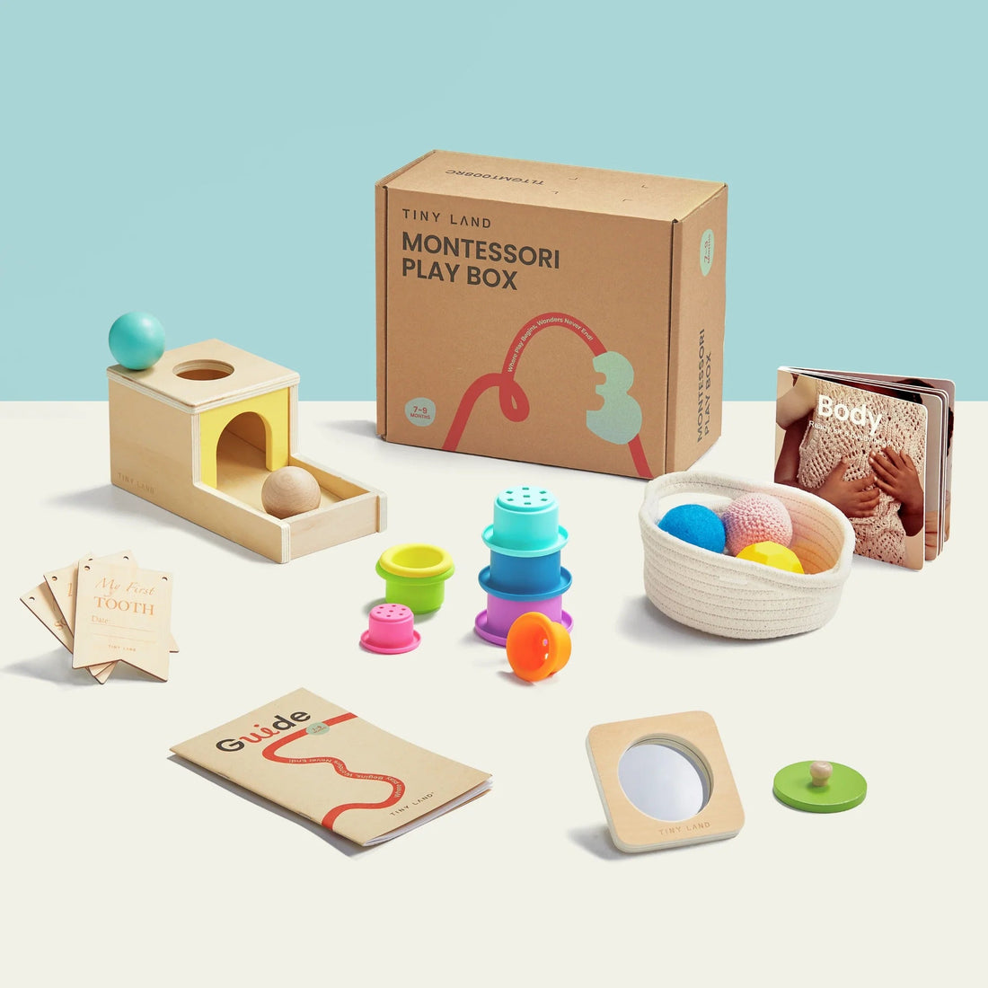 Tiny Land® Montessori Toys Set for Newborns ( 7 - 9 month ) - Tenth &amp; Pine - Toys &amp; Games - 