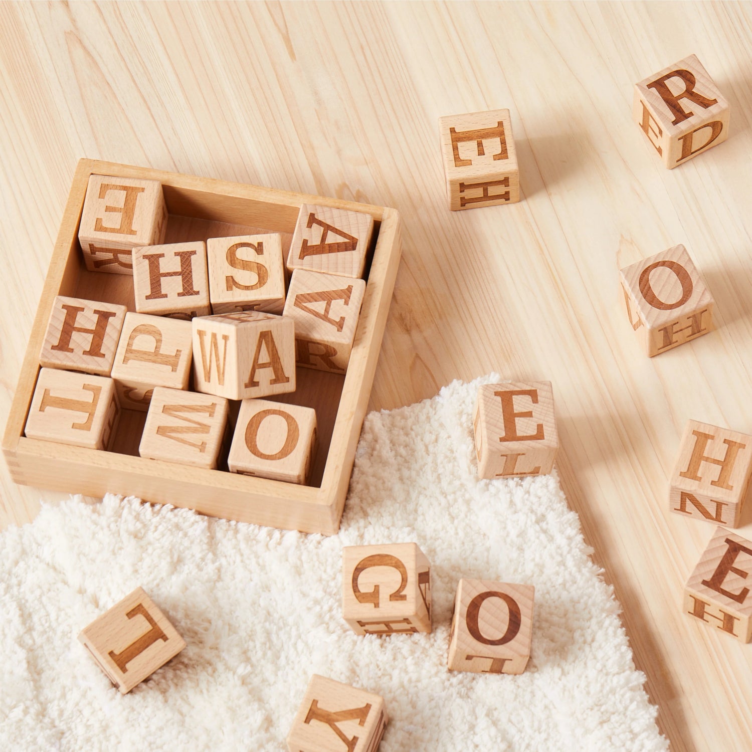 Tiny Land® Wooden Alphabet Blocks - Tenth &amp; Pine - wooden toys - 