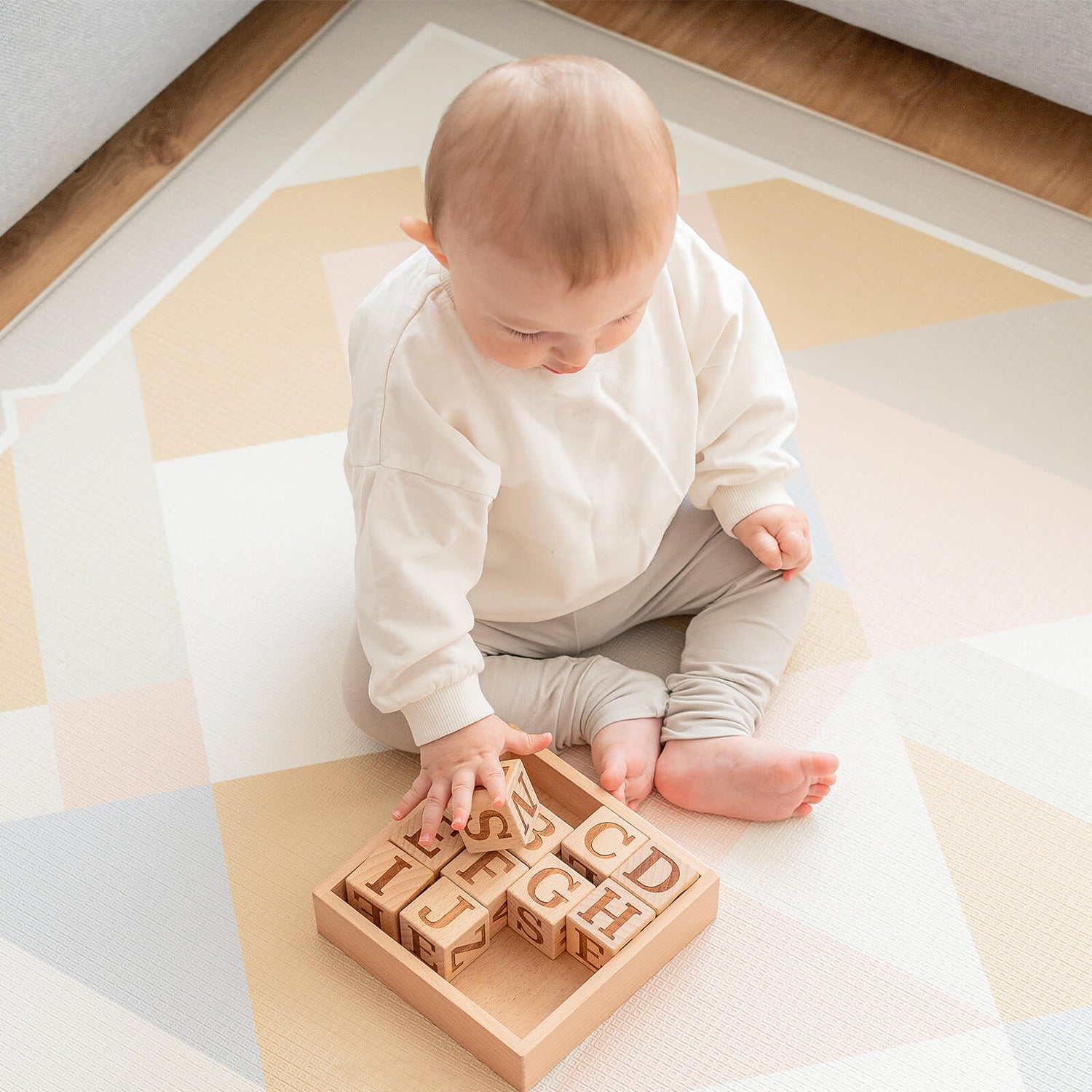 Tiny Land® Wooden Alphabet Blocks - Tenth &amp; Pine - wooden toys - 