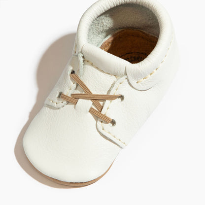 Toasted Bright White Oxford Baby Shoe - Tenth &amp; Pine - Oxford - Soft Sole - 1