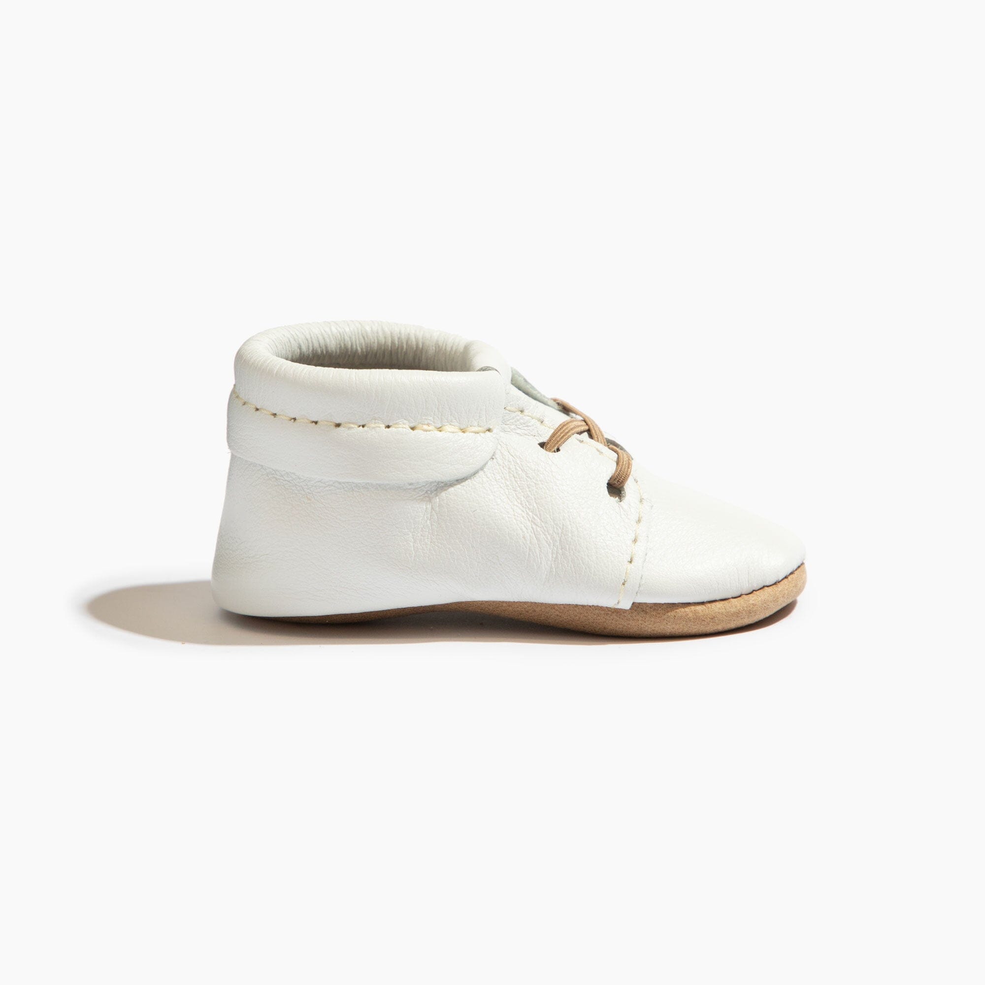 Toasted Bright White Oxford Baby Shoe - Tenth &amp; Pine - Oxford - Soft Sole - 1