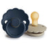 FRIGG Daisy Natural Rubber Pacifier 2 - Pack - Tenth & Pine - FRIGG PACIFIERS - 0 - 6 months - Dark Navy/Sandstone