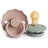 FRIGG Daisy Natural Rubber Pacifier 2 - Pack - Tenth & Pine - FRIGG PACIFIERS - 0 - 6 months - Blush/Sage