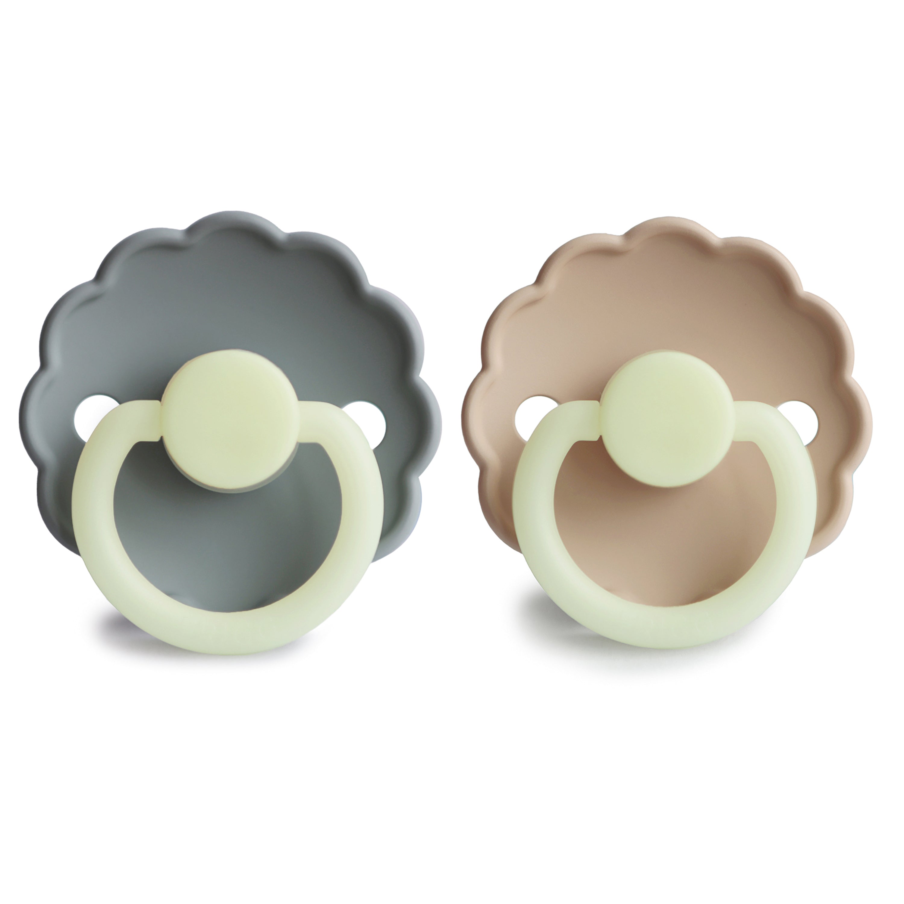 FRIGG Daisy Night Silicone Pacifier 2-Pack