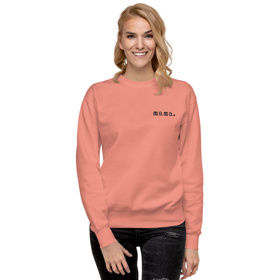 Mama. Embroidered |  Premium Adult Sweatshirt