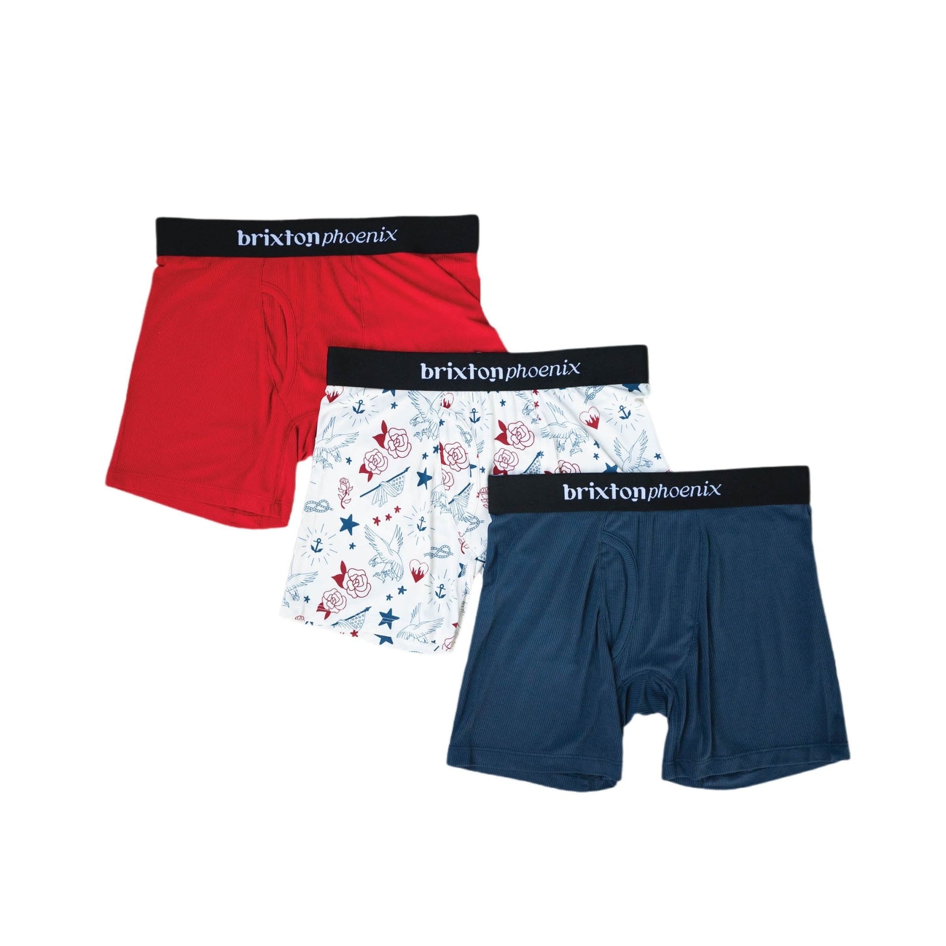 USA | Men's Boxer Briefs 3 - pk - Tenth & Pine - underwear - Small