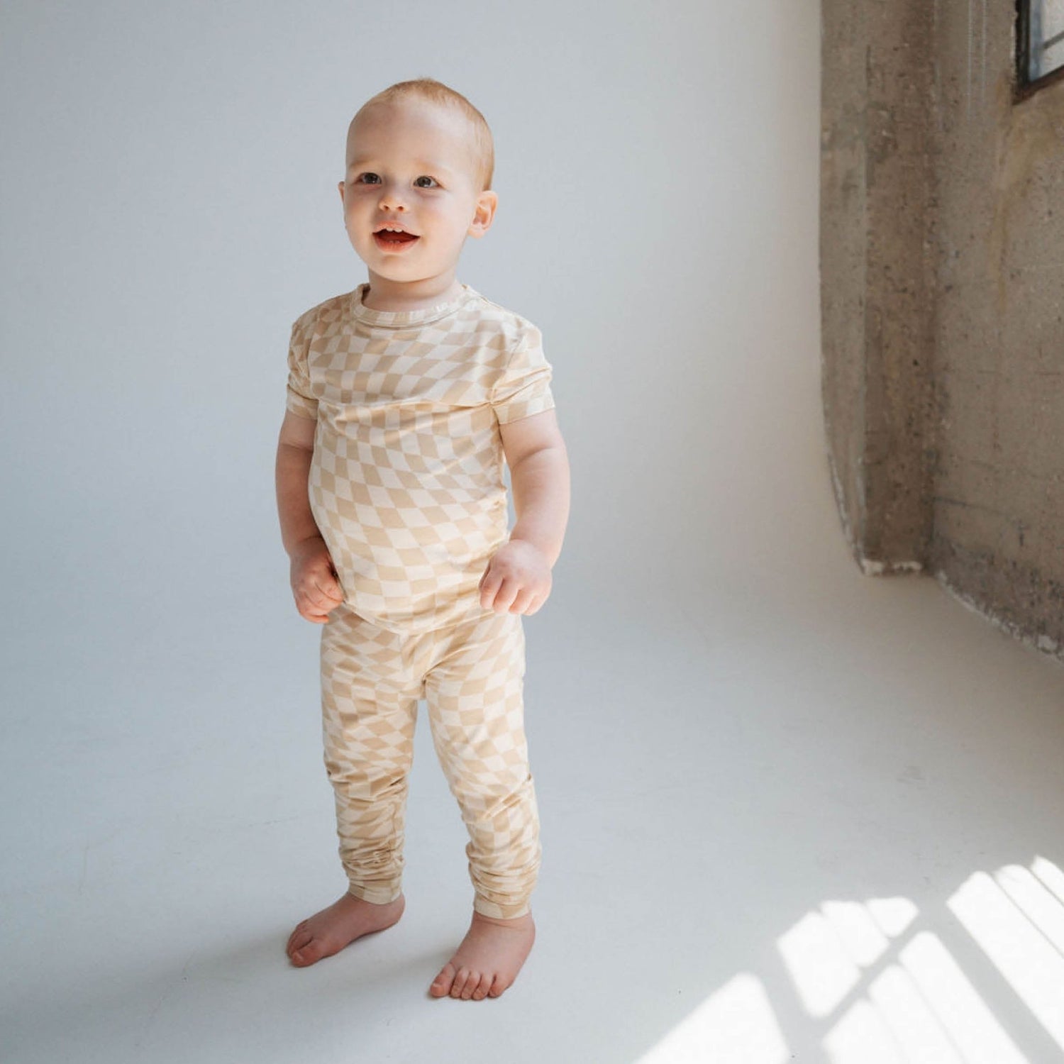 Wavy Checker | Bamboo Two Piece Set - Tenth &amp; Pine - Apparel - 18 - 24M