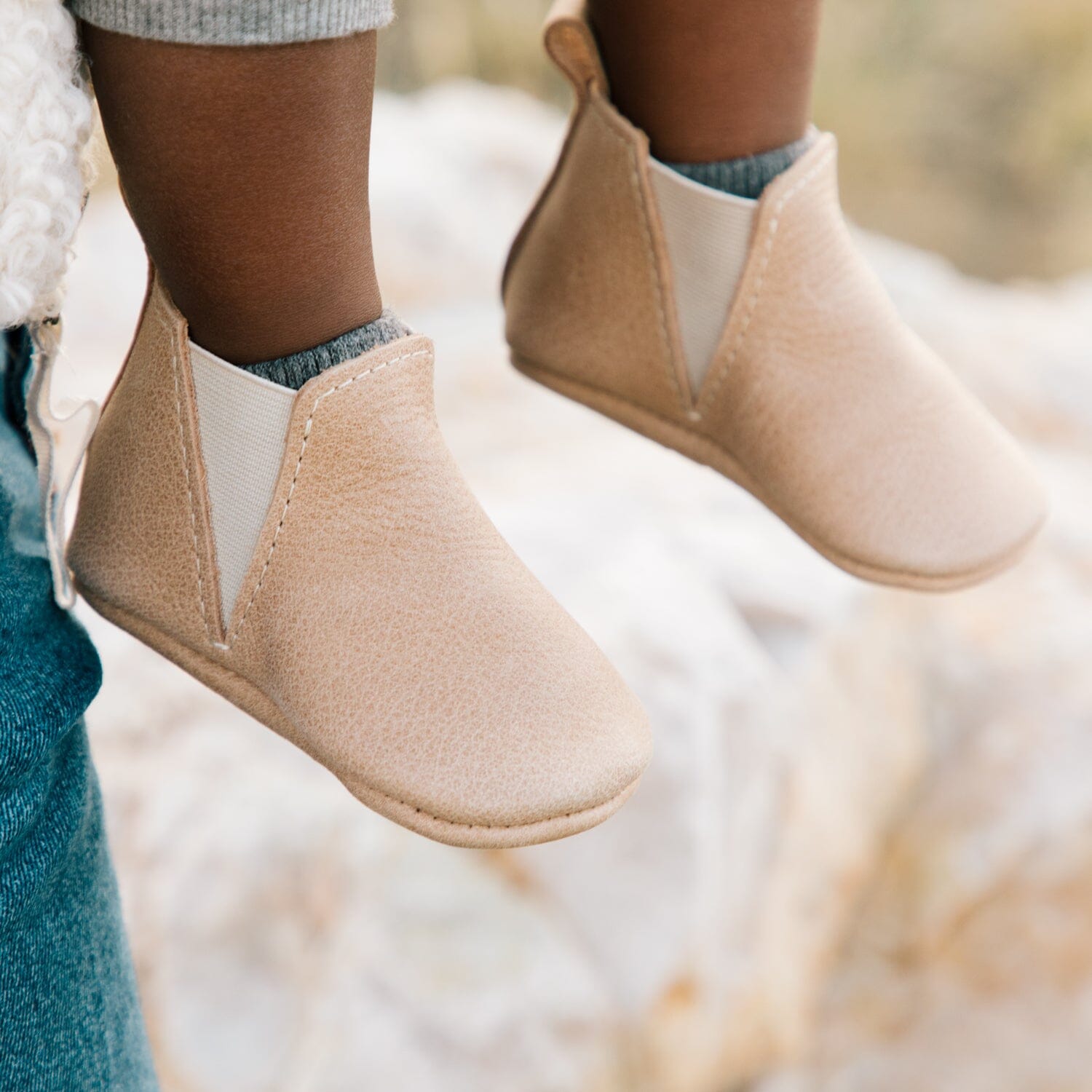 Weathered Brown Chelsea Boot Baby Shoe - Tenth &amp; Pine - Chelsea Boot - Soft Sole - 1