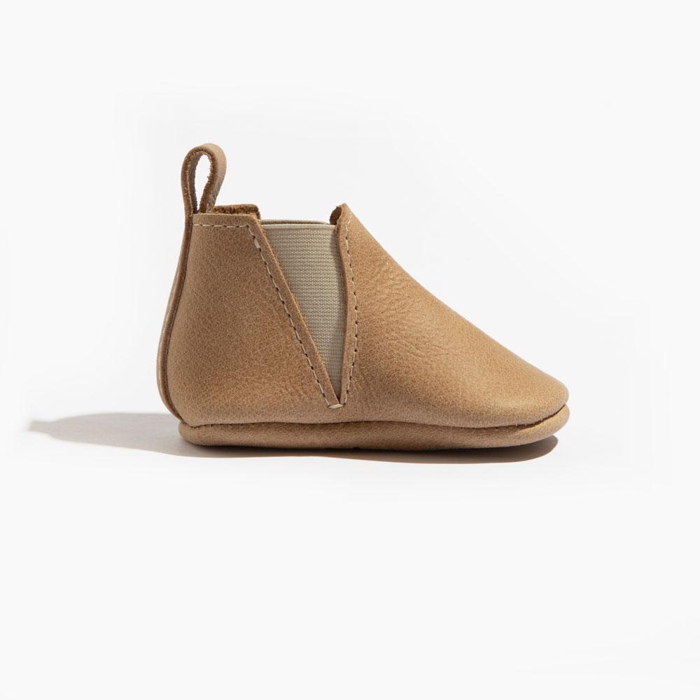 Weathered Brown Chelsea Boot Baby Shoe - Tenth &amp; Pine - Chelsea Boot - Soft Sole - 1