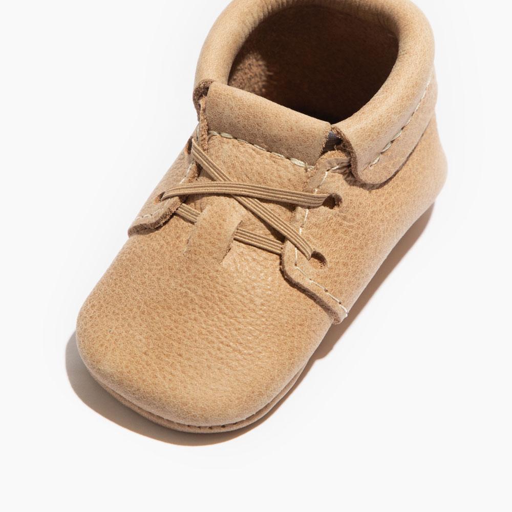 Weathered Brown Oxford Baby Shoe - Tenth &amp; Pine - Oxford - Soft Sole - 1