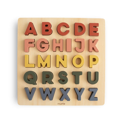 Wooden Alphabet Puzzle - Tenth &amp; Pine - Wooden Puzzle - 