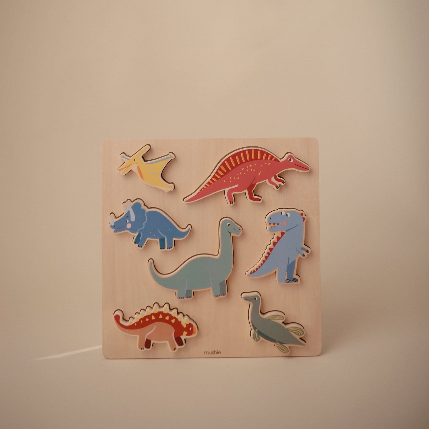 Wooden Dino Puzzle - Tenth &amp; Pine - Wooden Puzzle - 