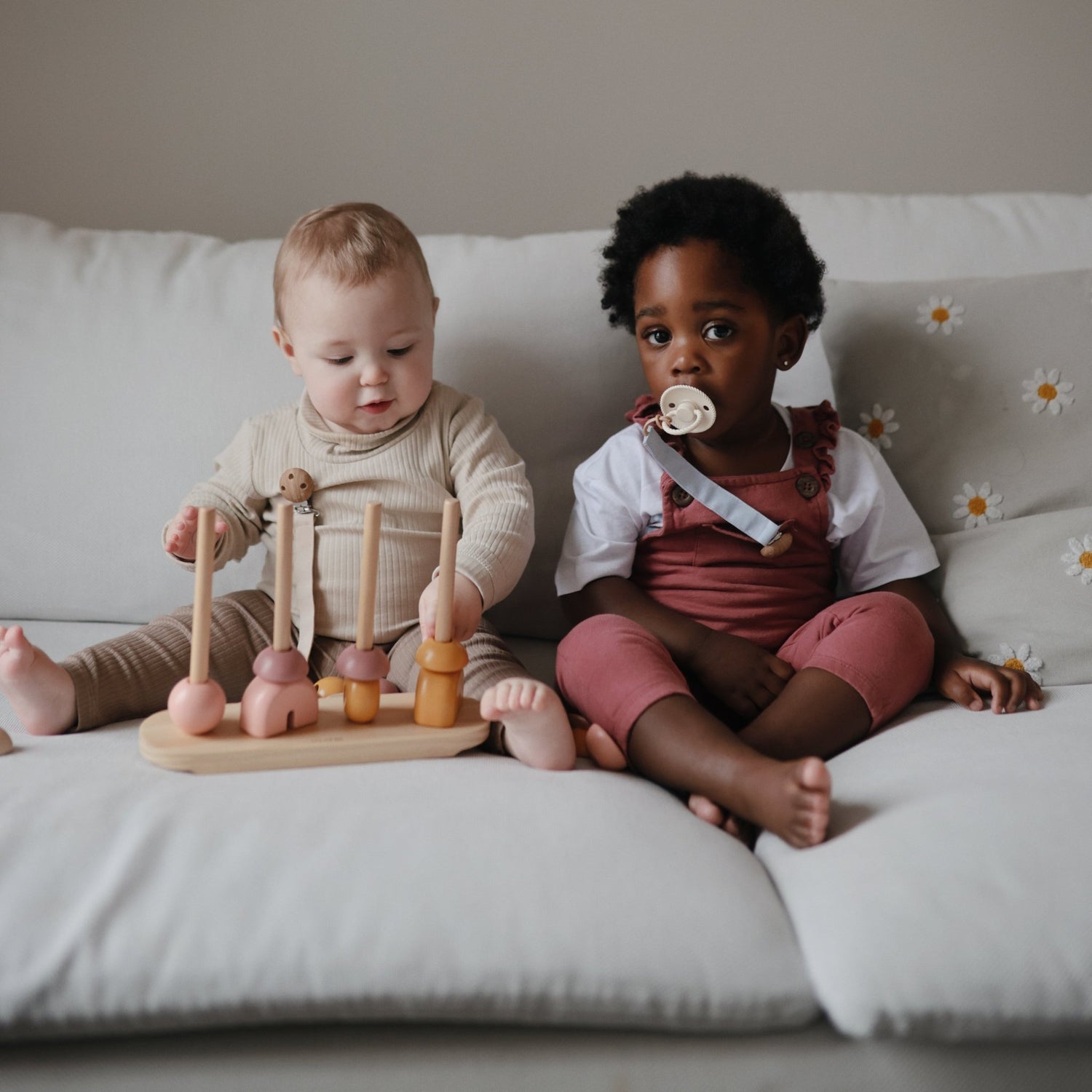 Wooden Multi Shape Stacker - Tenth &amp; Pine - Wooden Multi Shape Stacker - Sunrise