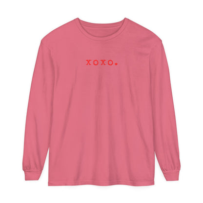 Xoxo. T-shirt | Adult Long Sleeve Tee - Tenth &amp; Pine - Long - sleeve