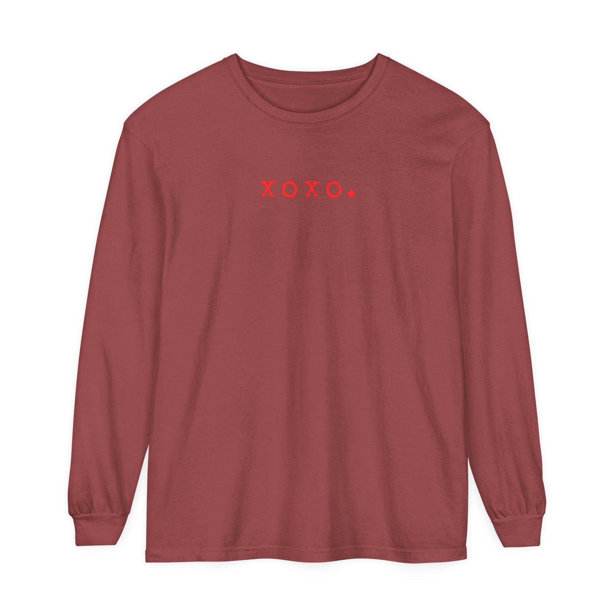 Xoxo. T-shirt | Adult Long Sleeve Tee - Tenth &amp; Pine - Long - sleeve