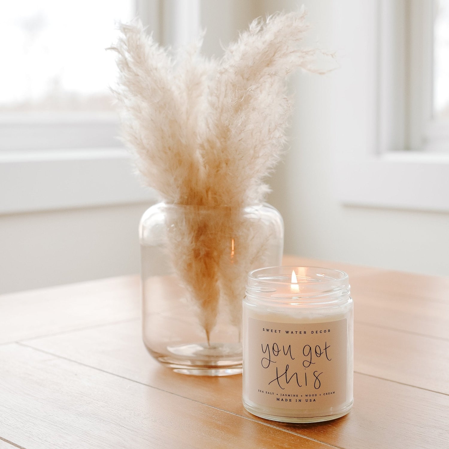 You Got This Soy Candle - Clear Jar - 9 oz - Tenth &amp; Pine - Candles - 