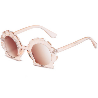 Round Seashell Sunglasses - Translucent Sand