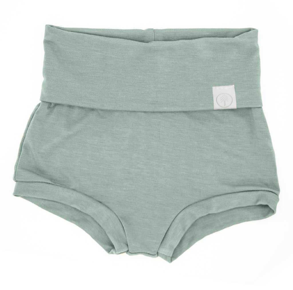 Bamboo Bloomers - Shorties - Sage - Tenth and Pine - Organic Baby Clothes