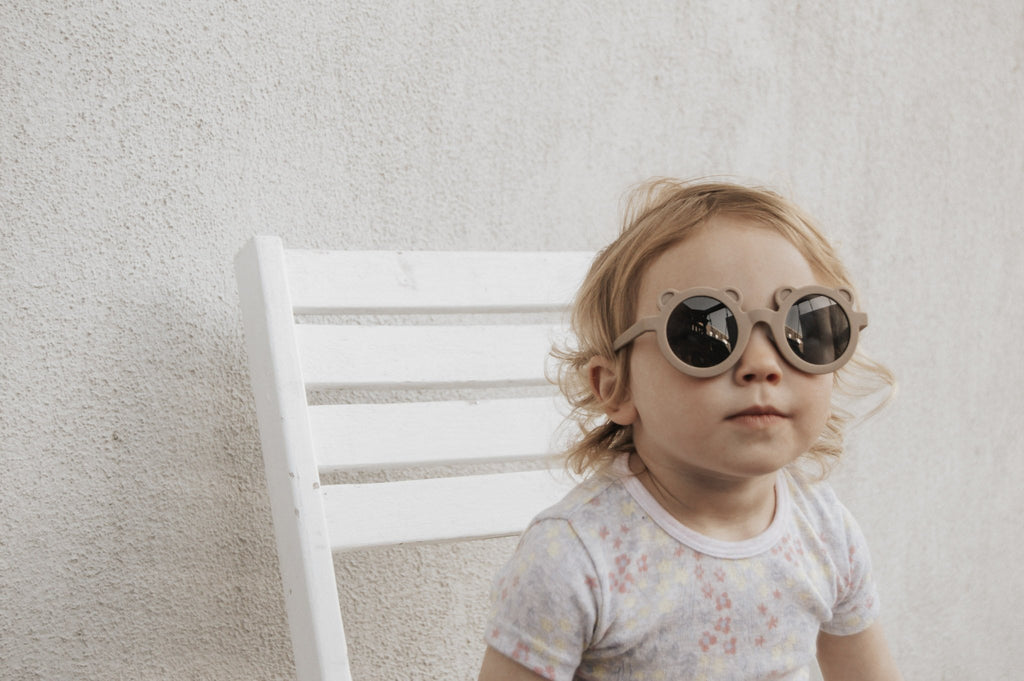 Round Bear Sunglasses - Coffee Matte - Tenth and Pine - Organic Baby Clothes