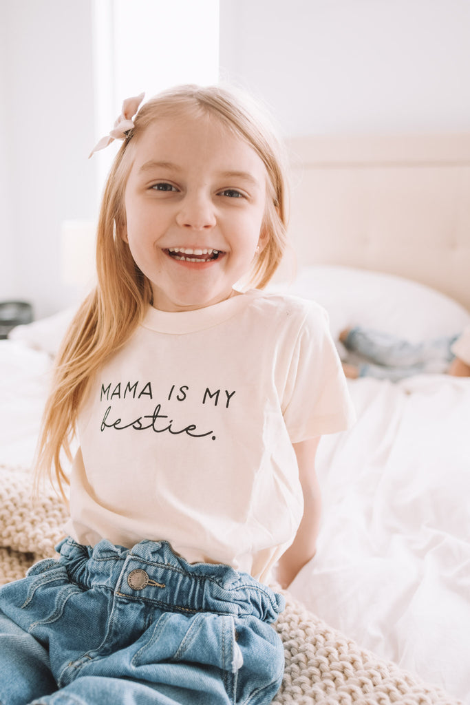 Mama Is My Bestie - Organic Tee - Tenth and Pine - Organic Baby Clothes