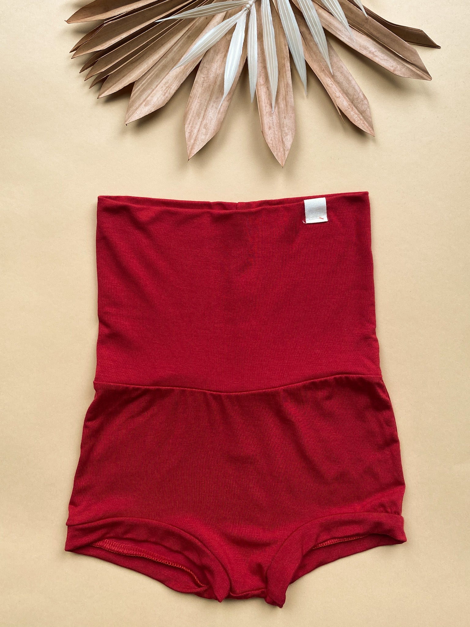 4T + 5T | Fold Over Bloomers | Red | Bamboo