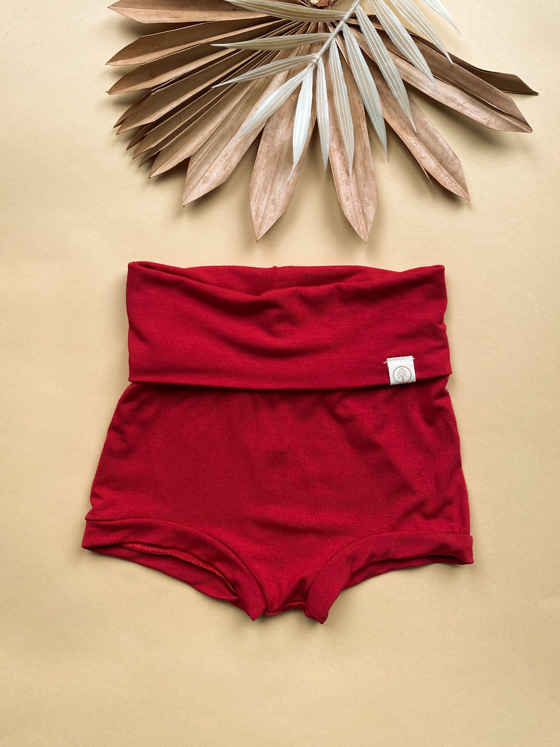 4T + 5T | Fold Over Bloomers | Red | Bamboo