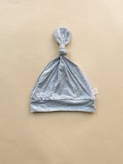 Top Knot Hat | Heather Gray | Bamboo