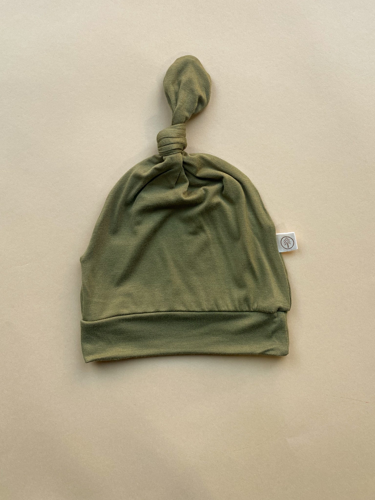 Bamboo Baby Top Knot Hat - Moss