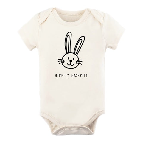 Organic Cotton Bodysuit - Hippity Hoppity - Tenth and Pine - Organic Baby Clothes