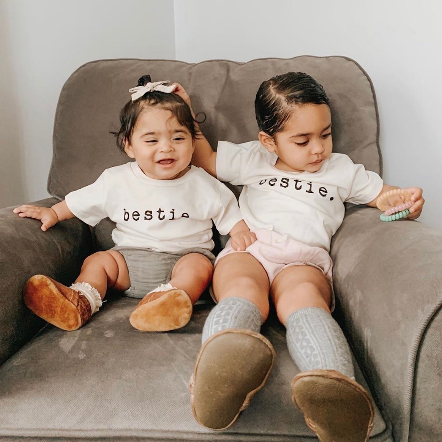 Bestie - Organic Tee - Black - Tenth and Pine - Organic Baby Clothes