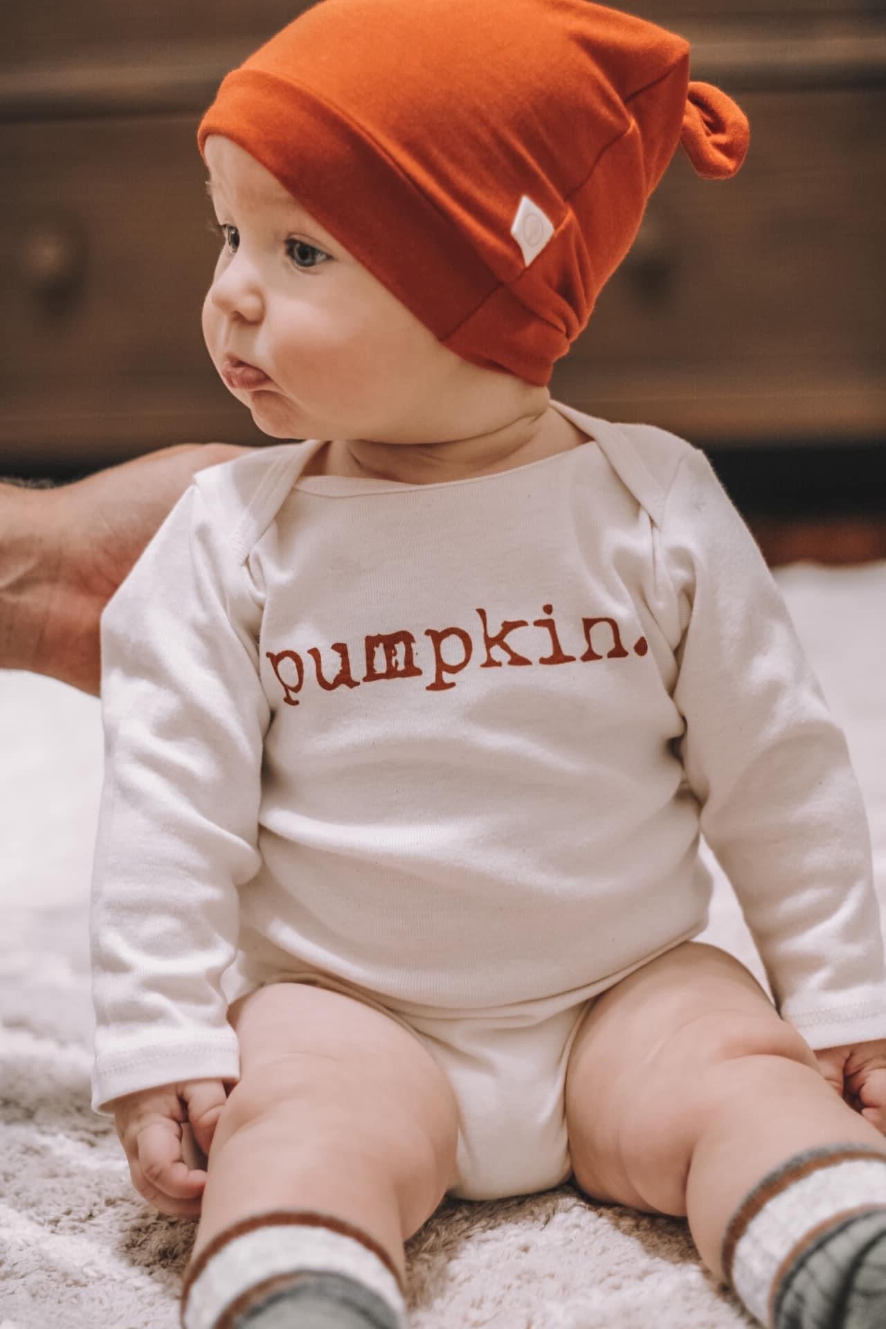 Bamboo Baby Top Knot Hat - Rust