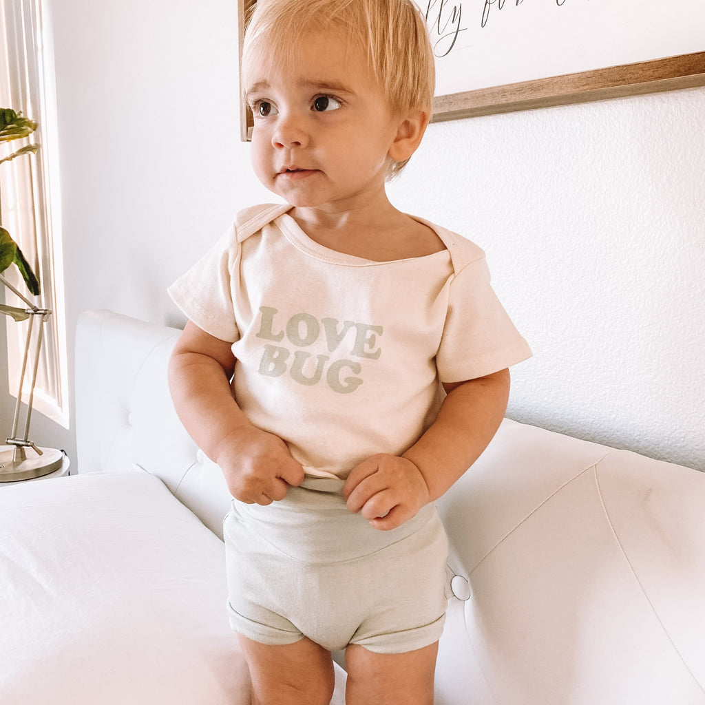 Bamboo Bloomers - Shorties - Sage - Tenth and Pine - Organic Baby Clothes