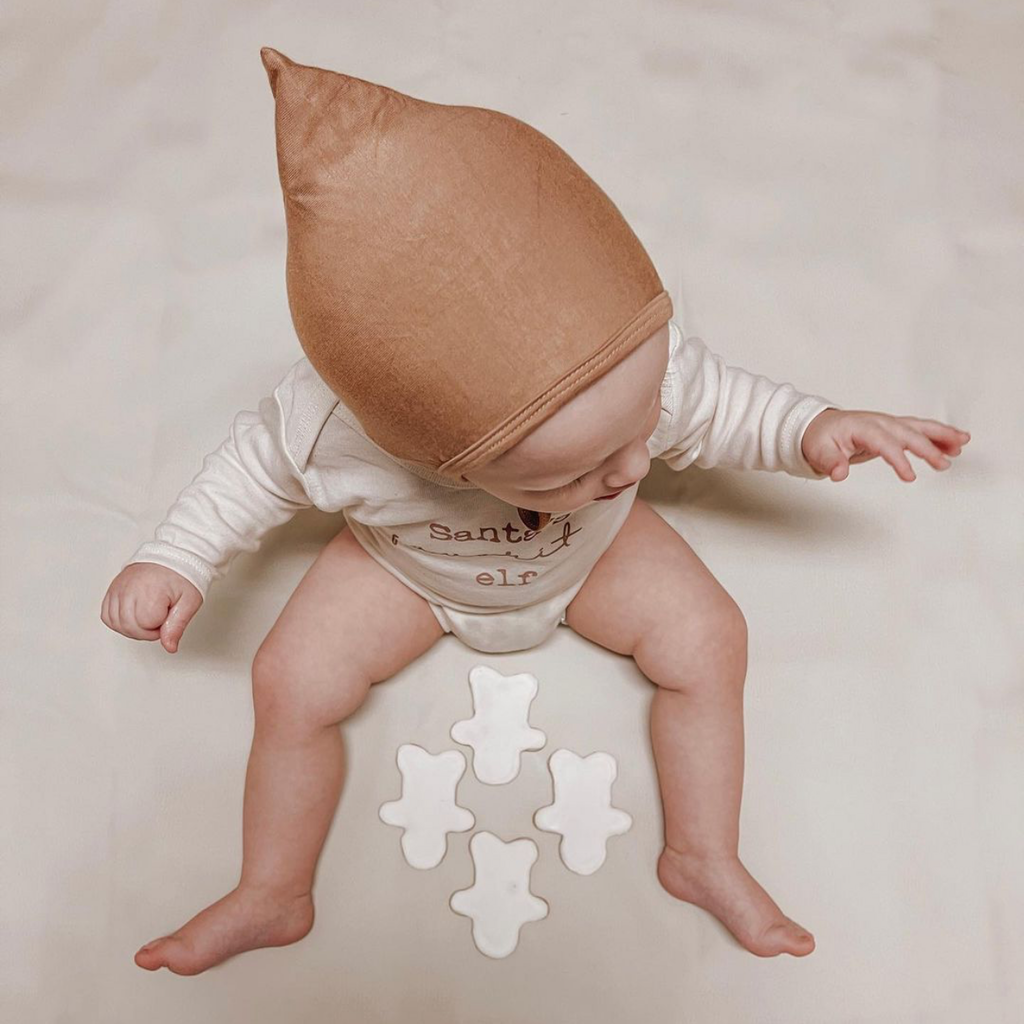 Bamboo Pixie Bonnet - Clay - Tenth and Pine - Organic Baby Clothes