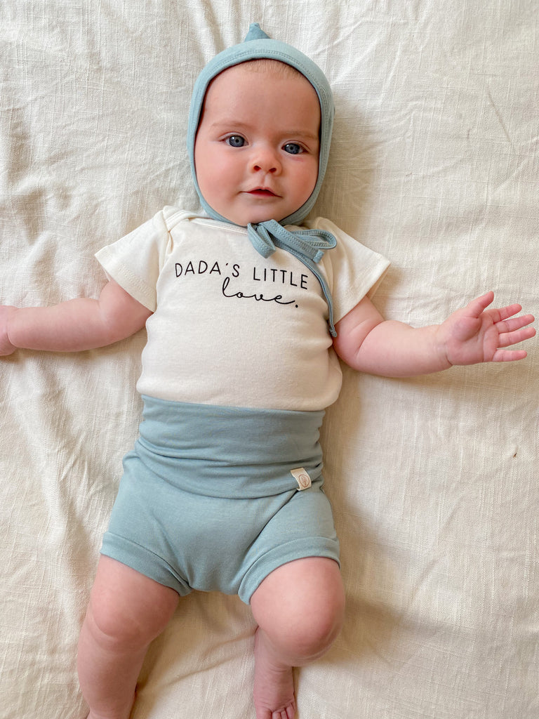 Bamboo Bloomers - Shorties - Seafoam - Tenth and Pine - Organic Baby Clothes