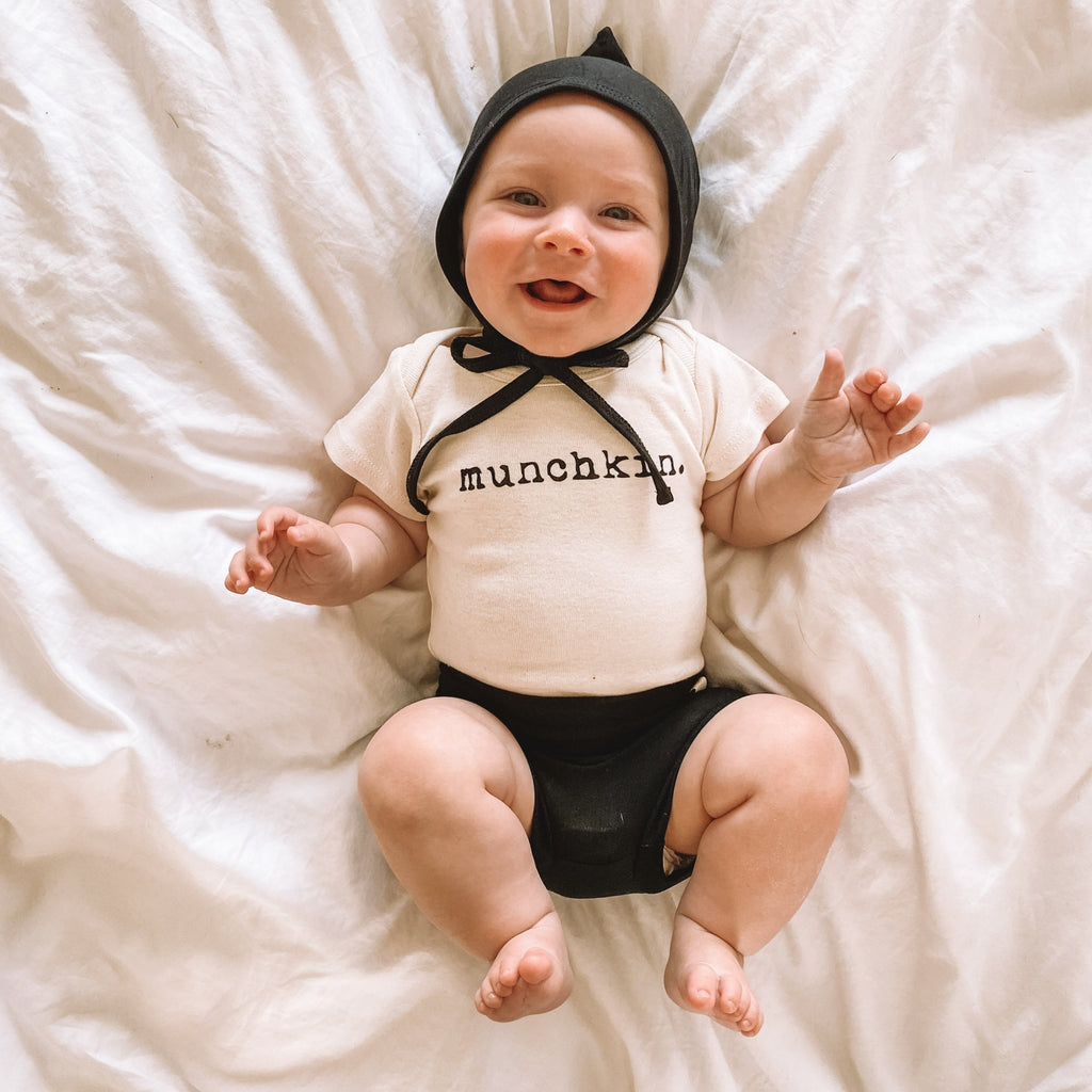 Bamboo Bloomers - Shorties - Black - Tenth and Pine - Organic Baby Clothes