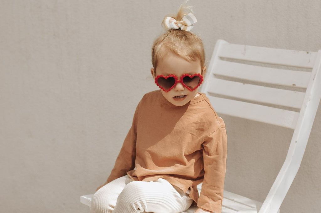 Heart Sunglasses - Red - Tenth and Pine - Organic Baby Clothes
