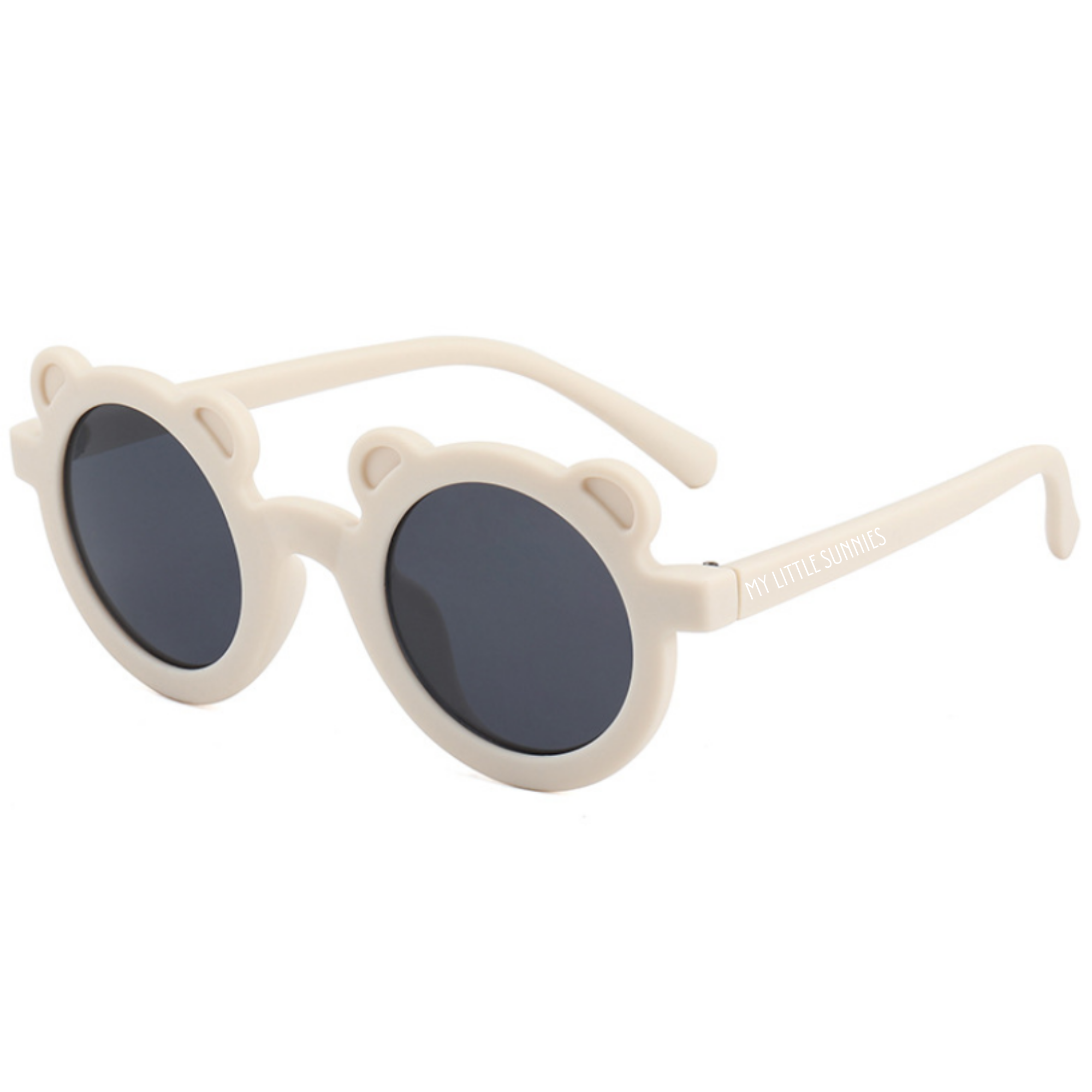 Round Bear Sunglasses - Sand Dollar Matte - Tenth and Pine - Organic Baby Clothes