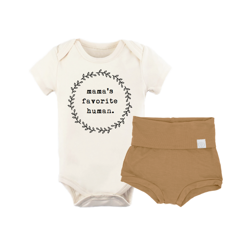 Mamas Favorite Human -  Bundle Clay Bloomers Outfit Set - Tenth and Pine - Organic Baby Clothes