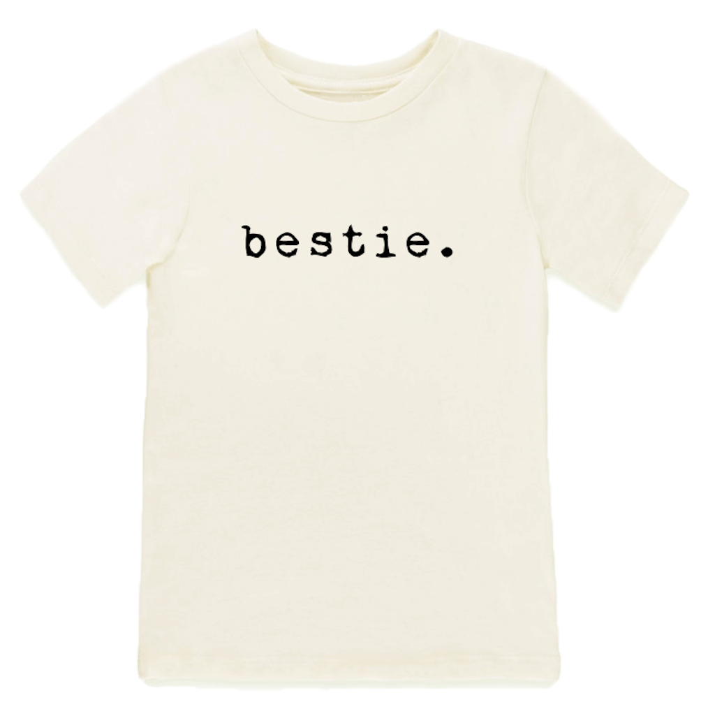 Bestie - Organic Tee - Black - Tenth and Pine - Organic Baby Clothes
