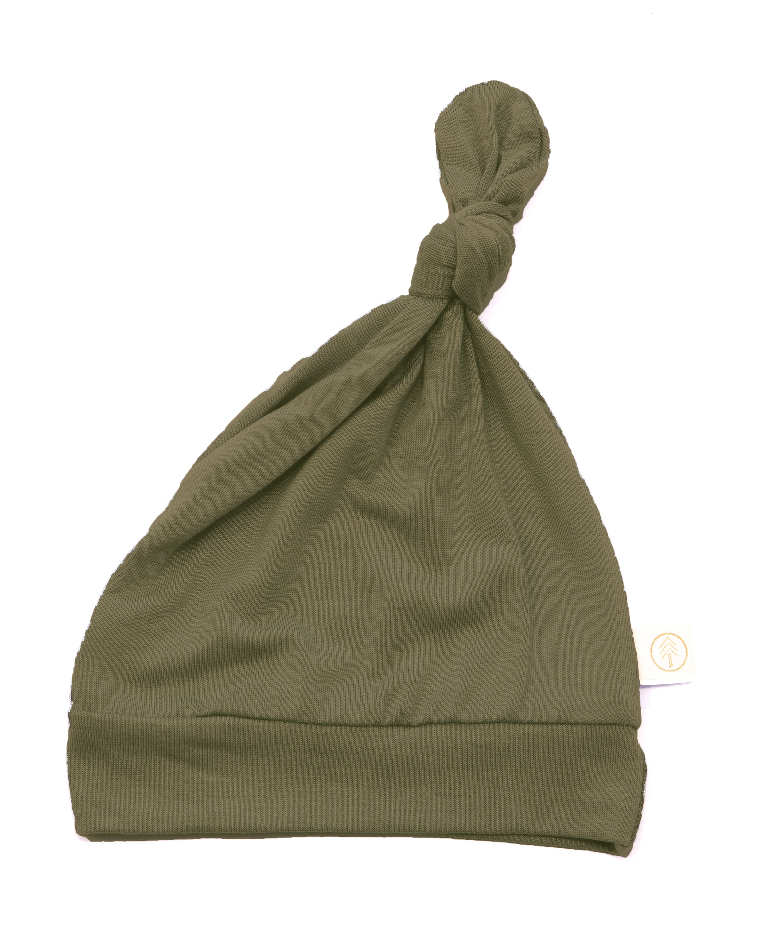 Bamboo Baby Top Knot Hat - Moss - Tenth and Pine - Organic Baby Clothes